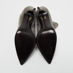 Stuart Weitzman Grey Suede Ankle Boots Size 40