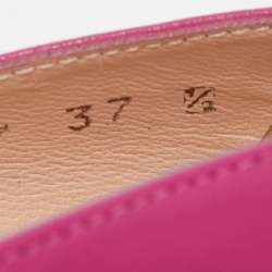 Stuart Weitzman Pink Leather Peep Toe Platform Pumps Size 37.5