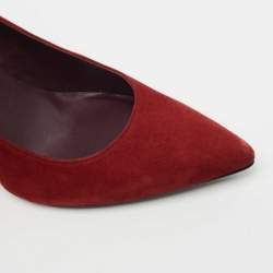 Stuart Weitzman Red Suede Studded Pumps Size 39.5