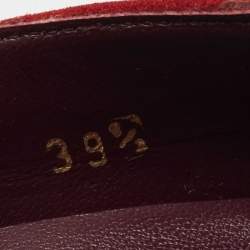 Stuart Weitzman Red Suede Studded Pumps Size 39.5