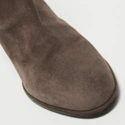 Stuart Weitzman Brown Suede Wedge Ankle Boots Size 39