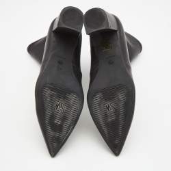 Stuart Weitzman Black Leather Ankle Boots Size 38.5