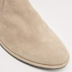 Stuart Weitzman Beige Suede Knee Length Boots Size 39.5