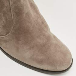Stuart Weitzman Grey Suede Knee Length Boots Size 39