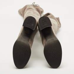 Stuart Weitzman Grey Suede Knee Length Boots Size 39