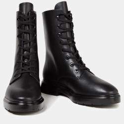 Stuart Weitzman Leather Combat Ankle Boots 36