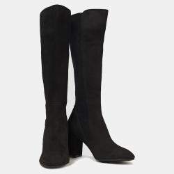 Stuart Weitzman Suede Block Heel Over The Knee Boots 37.5