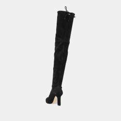Pre Owned Stuart Weitzman Suede Over The Knee Boots 39.5