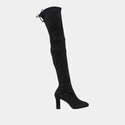 Pre Owned Stuart Weitzman Suede Over The Knee Boots 39.5