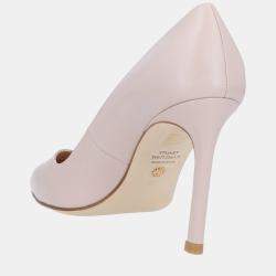 Pre Owned Stuart Weitzman Leather Pointed Toe Pumps Size 41