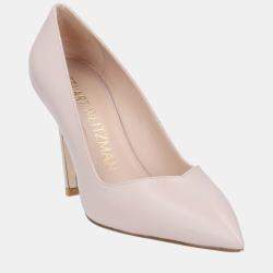 Pre Owned Stuart Weitzman Leather Pointed Toe Pumps Size 41