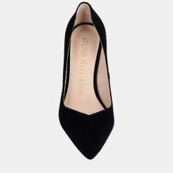 Pre Owned Stuart Weitzman Black Velvet Pumps 41