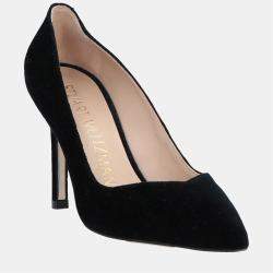 Pre Owned Stuart Weitzman Black Velvet Pumps 41