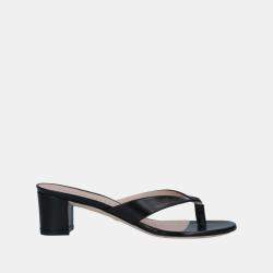 Stuart Weitzman Leather Thong Slide Sandals Size 35.5