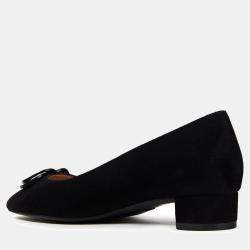 Stuart Weitzman Black Suede Ballet Flats 35.5