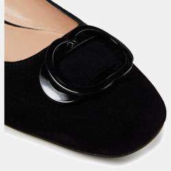 Stuart Weitzman Black Suede Ballet Flats 35.5