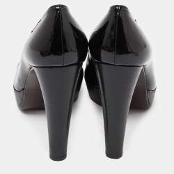 Stuart Weitzman Black Patent Leather Platform Pumps Size 39.5