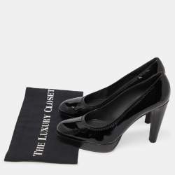 Stuart Weitzman Black Patent Leather Platform Pumps Size 39.5