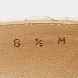 Stuart Weitzman Cream Embossed Python Pointed Toe Pumps Size 39