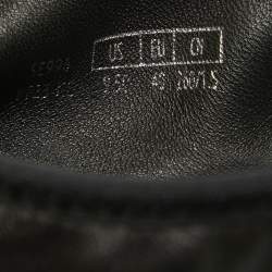 Stuart Weitzman Black Leather Bolshoi Buckle Detail Ballet Flats Size 40