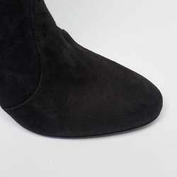 Stuart Weitzman Black Suede Ledyland Over The Knee Boots Size 36.5