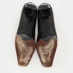Stuart Weitzman Brown Textured Print Leather Pumps Size 39.5