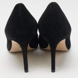 Stuart Weitzman Black Suede Pointed Toe Pumps Size 41