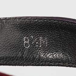 Stuart Weitzman Dark Purple/Burgundy Suede Ankle Strap Platform Pumps Size 39