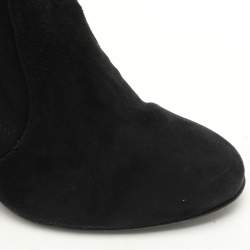 Stuart Weitzman Black Suede Ledyland Over The Knee Boots Size 38