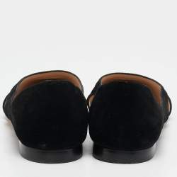 Stuart Weitzman Black Suede ​Emilia Pointed Toe Ballet Flats Size 39.5