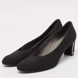 Stuart Weitzman Black Solar Goosebump Pumps Size 41