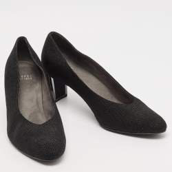 Stuart Weitzman Black Solar Goosebump Pumps Size 41