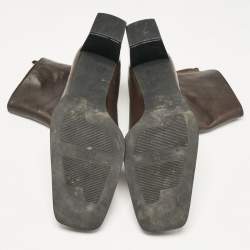 Stuart Weitzman Brown Leather Ankle Length Boots Size 41.5