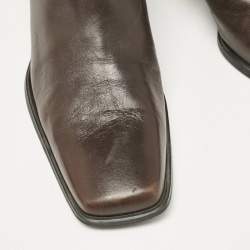 Stuart Weitzman Brown Leather Ankle Length Boots Size 41.5