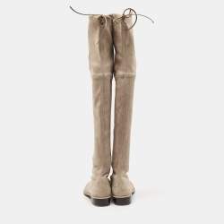 Stuart Weitzman Grey Suede Over The Knee Boots Size 38