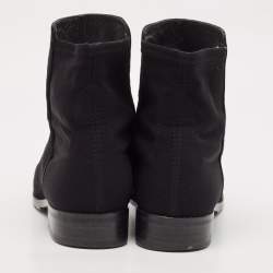 Stuart Weitzman Black Suede Ankle Boots Size 36.5