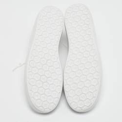 Stuart Weitzman White Leather Low Top Sneakers Size 39.5