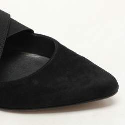 Stuart Weitzman Black Elastane and Suede Pumps Size 37