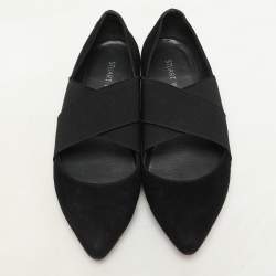 Stuart Weitzman Black Elastane and Suede Pumps Size 37