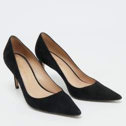 Stuart Weitzman Black Suede Nouveau Pumps Size 37