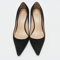 Stuart Weitzman Black Suede Nouveau Pumps Size 37