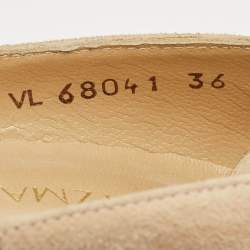 Pre Owned Stuart Weitzman Beige Suede Pointed Toe Pumps Size 36