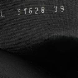 Pre Owned حذاء بوت بطول الركبة ستيورات وايتزمان جلد أسود مقاس 39