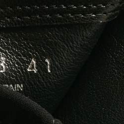 Pre Owned Stuart Weitzman Black Fabric and Leather Lowland Over The Knee Boots Size 41