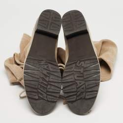 مملوكة مسبقًا Stuart Weitzman Lowland Size 39.5 Beige Suede Knee Length Boots