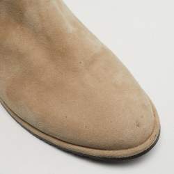 مملوكة مسبقًا Stuart Weitzman Lowland Size 39.5 Beige Suede Knee Length Boots