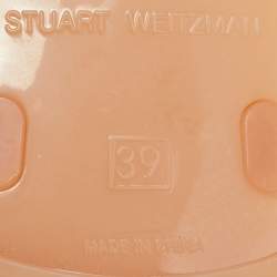 مملوكة مسبقًا Stuart Weitzman Size 39 Beige Jelly Rose Studded Flat Sandals