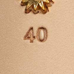 Pre Owned صندل ستيوارت وايتزمان حزام حول الكاحل فيلفت أزرق مقاس 40