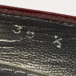 Pre Owned Stuart Weitzman Size 35.5 Burgundy Patent Leather Peep Toe Platform Pumps