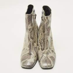 مملوكة مسبقًا حذاء بوت كاحل ستيوارت وايتزمان قماش وسويدى أسود مقاس 38.5